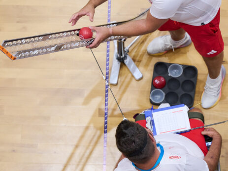 Asystent zawodnika BC3 przy rampie – Poznań 2026 World Boccia Challenger