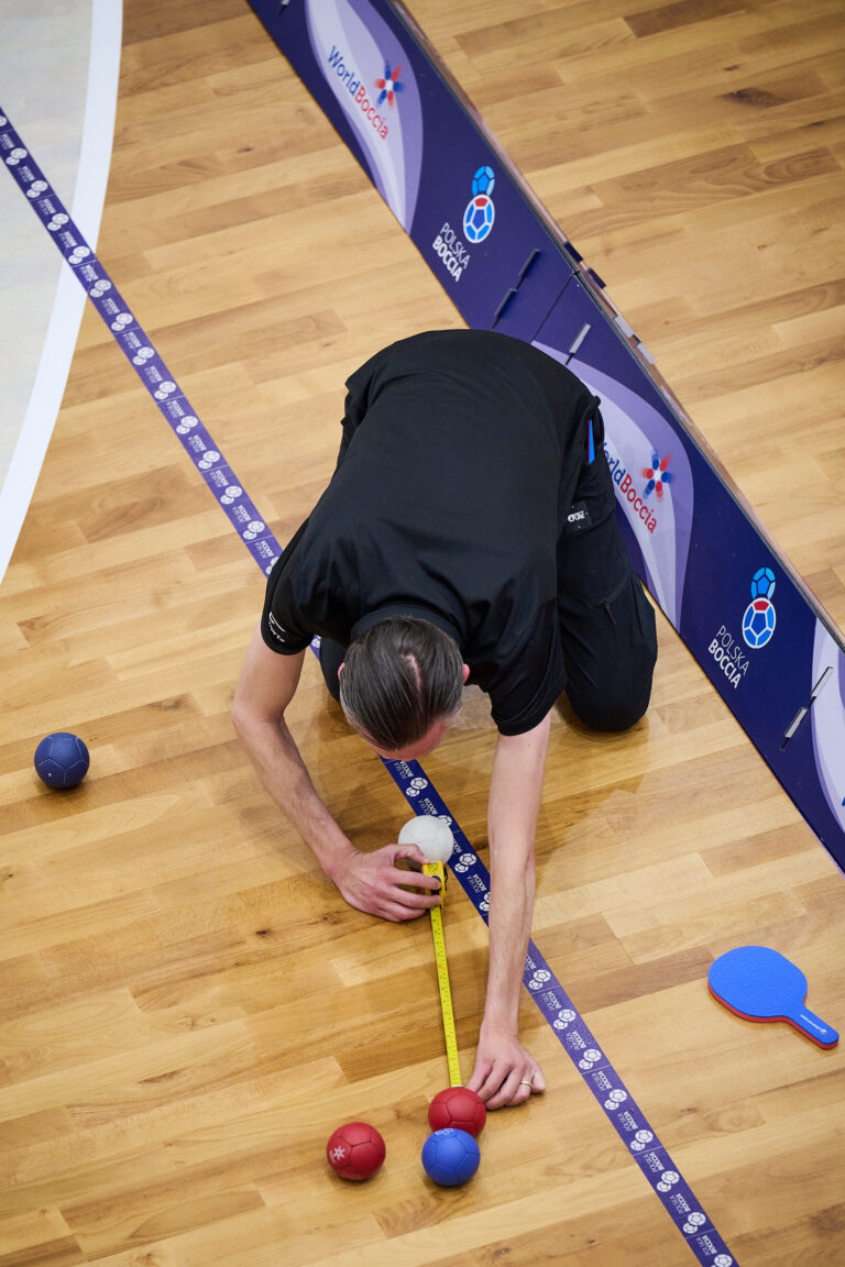 Mecz boccia podczas Poznań 2026 World Boccia Challenger