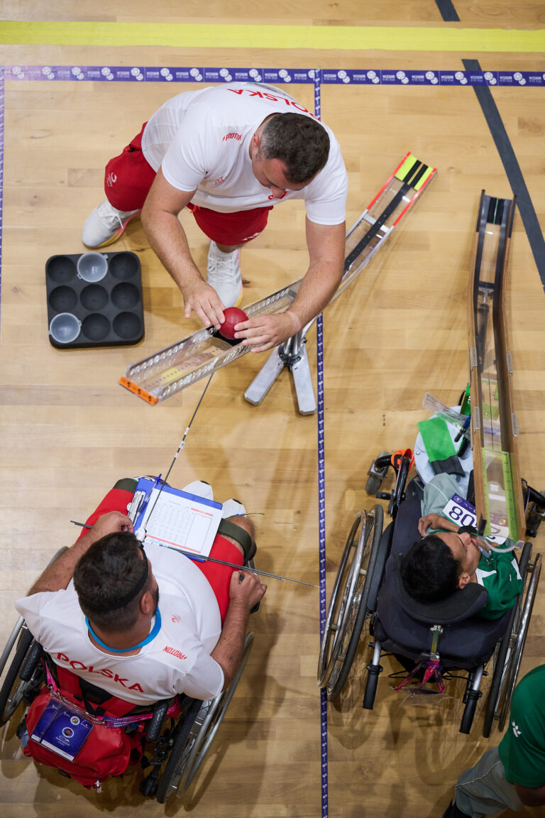 Rywalizacja w bocci na turnieju Poznań 2026 World Boccia Challenger