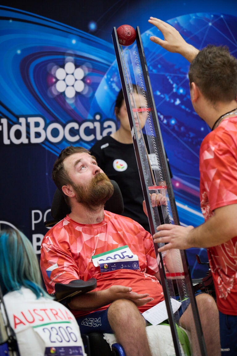 Przygotowanie do rzutu w bocci – Poznań 2026 World Boccia Challenger