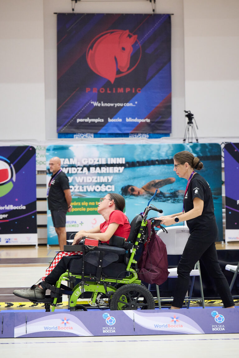 Zawodniczka boccia podczas meczu – Poznań 2026 World Boccia Challenger