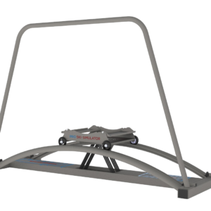 Classic Ski Simulator – szara rama z pałąkiem i karetką na prowadnicy