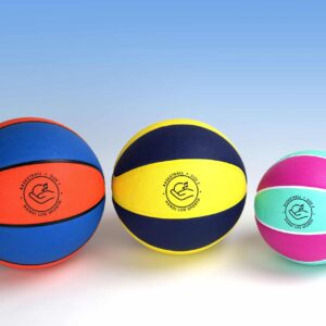 Porównanie rozmiarów dźwiękowych piłek do koszykówki Handi Life Sport: 7, 5 i 3