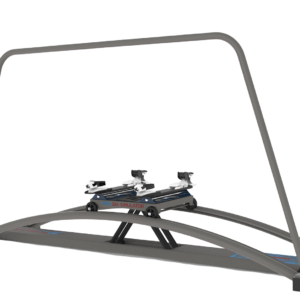 Power Ski Simulator – szeroka rama z pałąkiem i karetką z wiązaniami