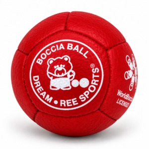 Czerwona bila do boccii Dream Balls Leatherette 2026 z licencją World Boccia