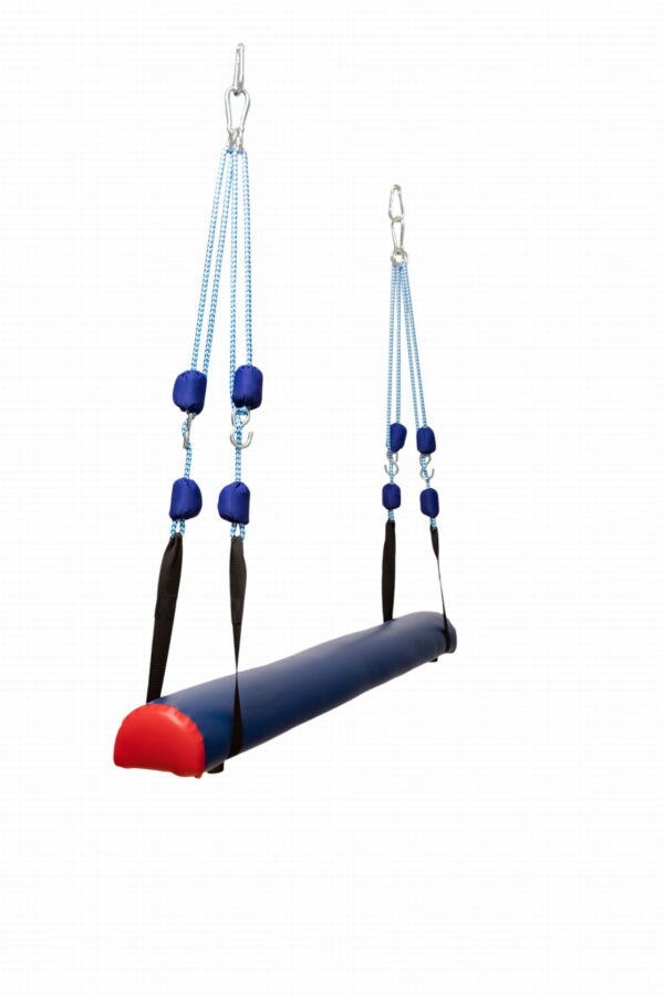 Podwieszany collar granatowy, ławka podwieszana 150 cm do terapii SI
