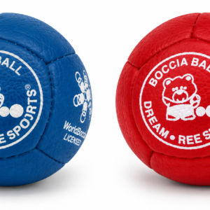 Bile do boccii Dream Balls Leatherette 2026 – niebieska i czerwona, licencja World Boccia