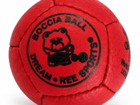 Czerwona bila do boccii Dream Balls ze skóry bydlęcej z licencją World Boccia