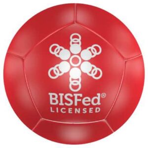 Stempel licencyjny World Boccia BISFed na bili do boccii