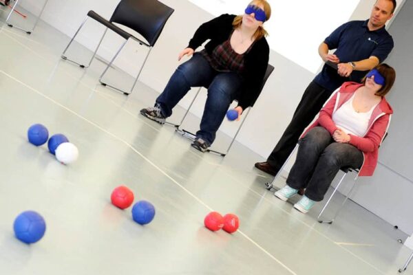 Boccia Touch Grid podczas gry VI Boccia
