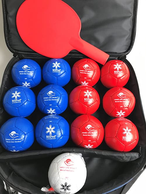 Mikroszyte bile Boccia Standard Pro z certyfikowanej skóry PU