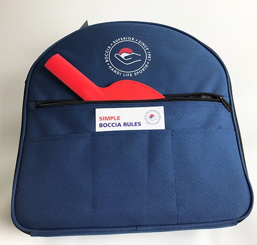 Niebieska torba na ramię na bile do boccii – zestaw Standard Pro