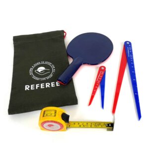 Kompletny zestaw sędziego do boccii Handi Life Sport – paletka, miarka, 2 cyrkle i torba