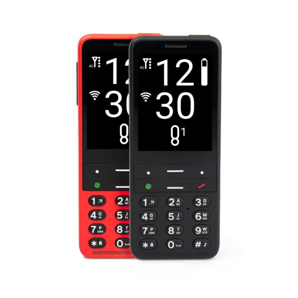 blindshell-classic-2-czarny-czerwony BlindShell Classic 2 w kolorze czarnym i czerwonym – telefon z klawiaturą dla niewidomych