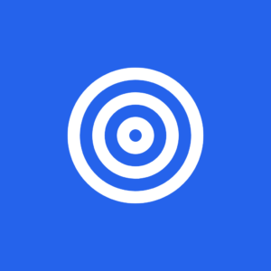 Boccia ProTrainer - logo of the boccia training app: white target rings on a blue background