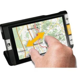 MANO 6 – przenośna lupa elektroniczna z dotykowym ekranem i podstawką