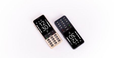 BlindShell Classic 3 w kolorach Ocean Blue i Golden Sand – udźwiękowiony telefon z klawiaturą dla niewidomych