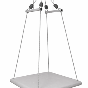 Platforma kwadratowa medium szara 80x80 cm, siedzisko podwieszane do terapii SI