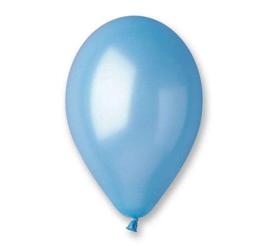 Balon Gemar Metalllic 12 cali 100 szt. Błękitny — pomoc dydaktyczna do zajęć