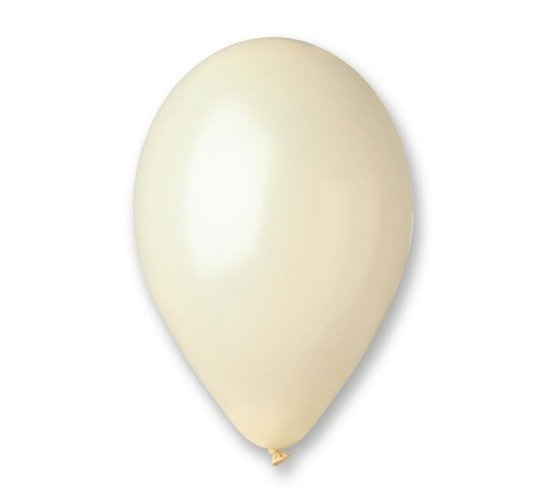 Balon Gemar Metalllic 12 cali 100 szt. Kość słoniowa — pomoc dydaktyczna do zajęć