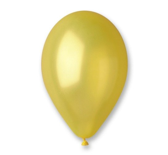 Balon Gemar Metalllic 12 cali 100 szt. Żółty — pomoc dydaktyczna do zajęć