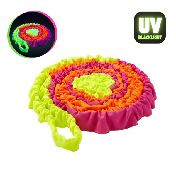 Guma sensoryczna animacyjna neonowa 3 kolorowa klasyczna 3 m + świecąca w UV — pomoc dydaktyczna do zajęć