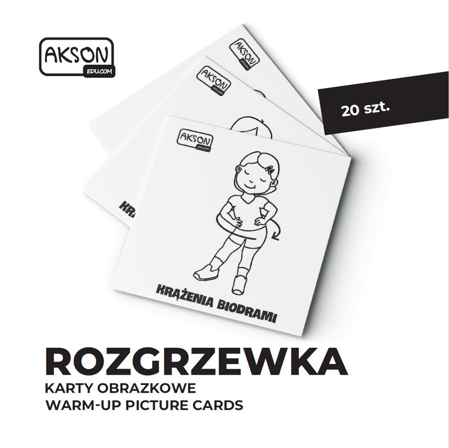 Karty obrazkowe ROZGRZEWKA 20 szt. — pomoc dydaktyczna do zajęć