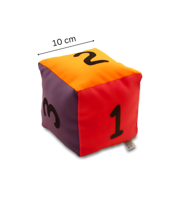 Kostka edukacyjna 10 cm – Cyfry — pomoc dydaktyczna do zajęć