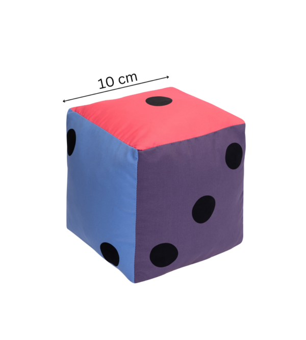 Kostka edukacyjna 10 cm – Kropki Pastelowa — pomoc dydaktyczna do zajęć