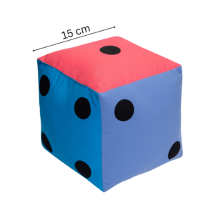 Kostka edukacyjna 15 cm Pastelowa – Kropki — pomoc dydaktyczna do zajęć