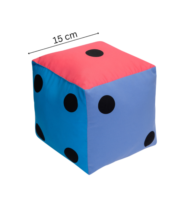 Kostka edukacyjna 15 cm Pastelowa – Kropki — pomoc dydaktyczna do zajęć