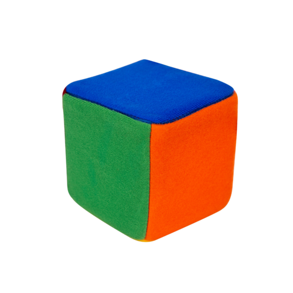 Kostka edukacyjna na rzepy 10 cm — pomoc dydaktyczna do zajęć