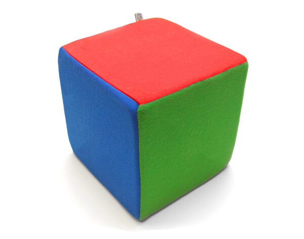 Kostka edukacyjna na rzepy 20 cm — pomoc dydaktyczna do zajęć