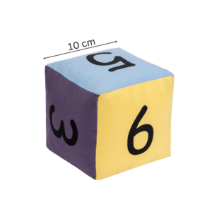 Kostka edukacyjna pastelowa 10 cm Cyfry — pomoc dydaktyczna do zajęć