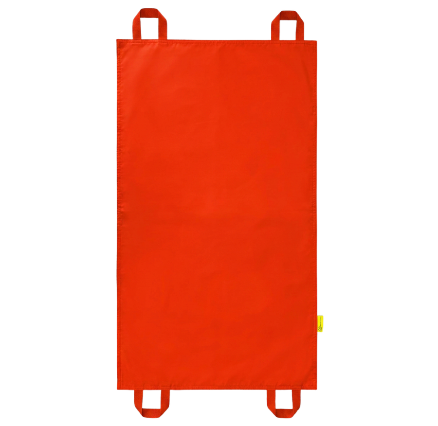 Mini chusta animacyjna 100 x 60 cm kolor: czerwony — pomoc dydaktyczna do zajęć