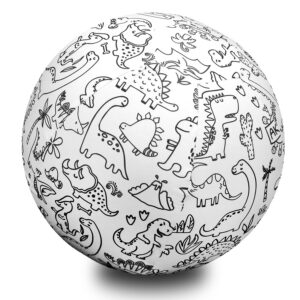 Piłka Balonowa do kolorowania DINO 30 cm — pomoc dydaktyczna do zajęć
