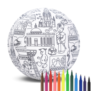 Piłka Balonowa do kolorowania seria miasta KATOWICE 30 cm — pomoc dydaktyczna do zajęć