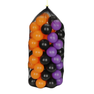 Piłki w worku suchy basen w woreczku 7cm – 100 szt. HALLOWEEN — pomoc dydaktyczna do zajęć