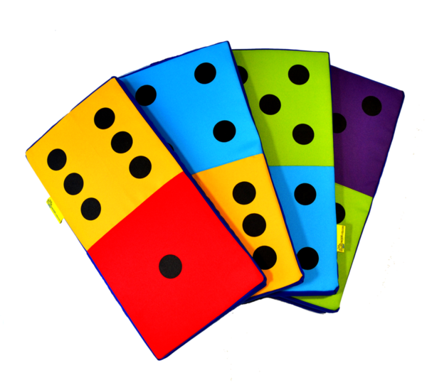 Poduszki zestaw mega domino 21 szt. akson Poduszki zestaw Mega Domino 21 szt. AKSON — pomoc dydaktyczna do zajęć