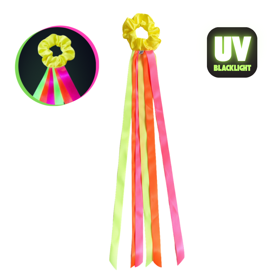 Wstążki do tańca 75 cm na rękę Neonowe UV 1 szt. — pomoc dydaktyczna do zajęć