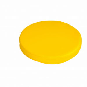 Poduszka okrągła żółta 35 cm, siedzisko podłogowe do sali zabaw