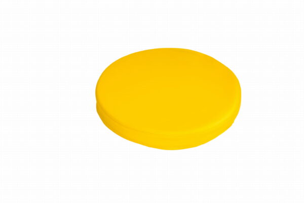 Poduszka okrągła żółta 35 cm, siedzisko podłogowe do sali zabaw