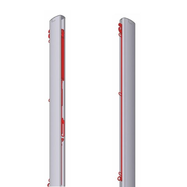 Słupek do siatkówki aluminiowy – widok 2