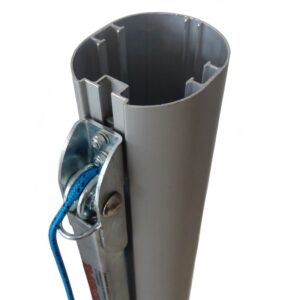 Słupki do siatkówki aluminiowe aluminium – widok 3