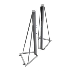 Słupki do siatkówki aluminiowe podstawie – widok 2