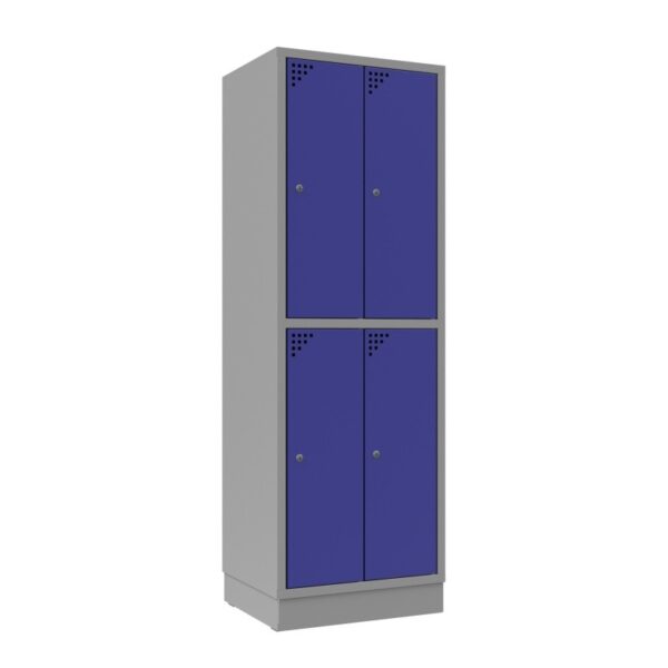 Szafa metalowa skrytkowa SM-80-4S, Wymiary 180 x 80 x 49 cm (HxSxG), Szafa 4-drzwiowa Szafa metalowa skrytkowa sm-80-4s