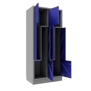 Szafa metalowa ubraniowa z drzwiami sm-80-4l – widok 2