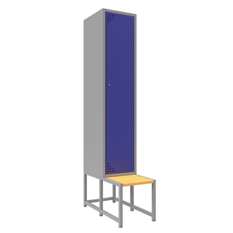 Szafa metalowa ubraniowa z ławką sml-30-1