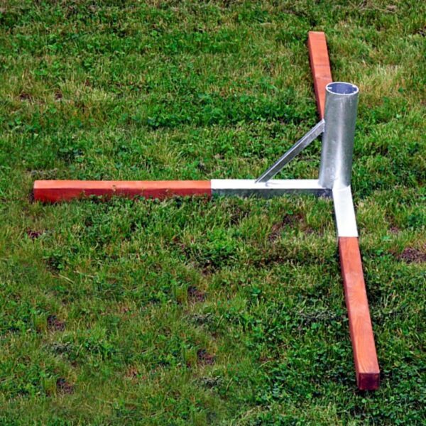 Tuleja mocująca słupka aluminiowego cynkowana – widok 3