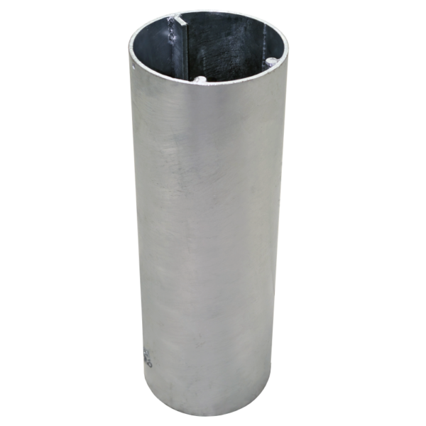 Tuleja montażowa słupka aluminiowego 116 x 76 mm, cynkowana ogniowo (f133 mm), stalowa Tuleja montażowa słupka aluminiowego 116